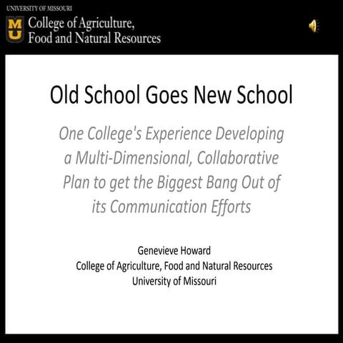 Old School Goes New School