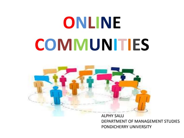 Online communities