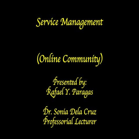 Online community 