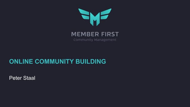 Online Community Building