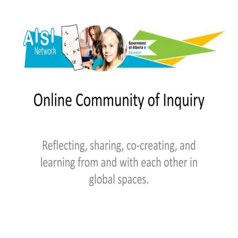 Online community of inquiry aisi