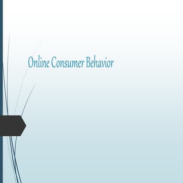 Online consumer behaviour