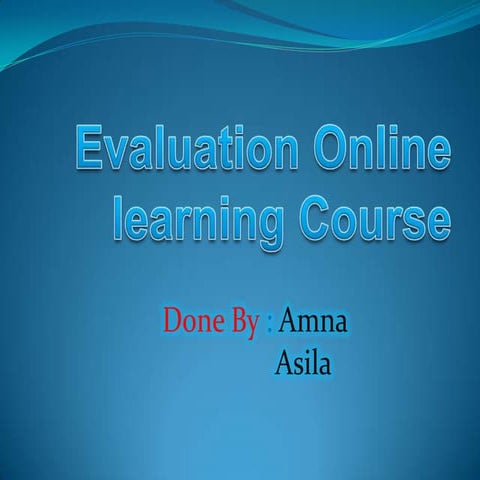 Online course