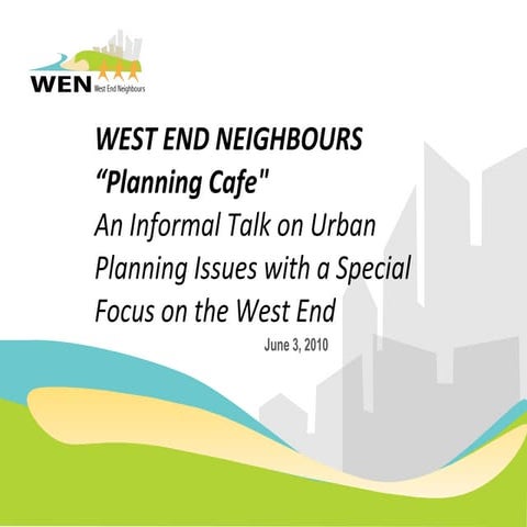 Online course on planning issues, wen, july 2010 