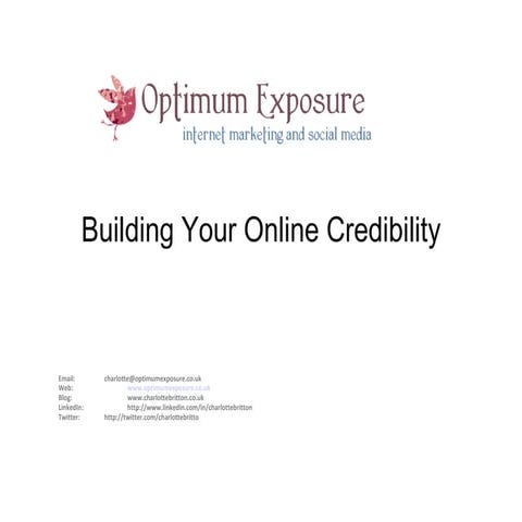 Online credibility