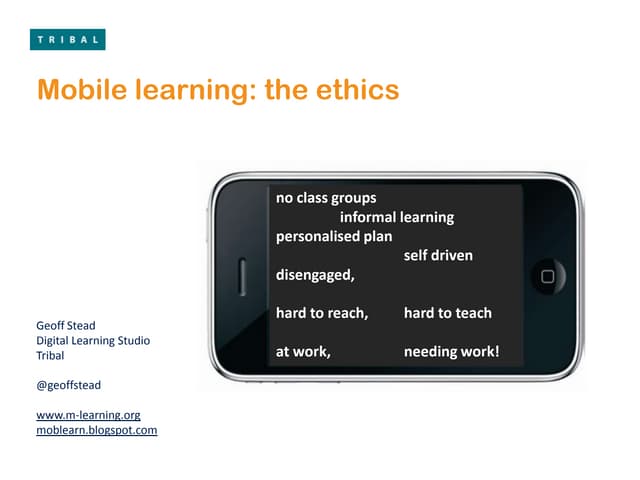 Online educa 2010   mobile ethics