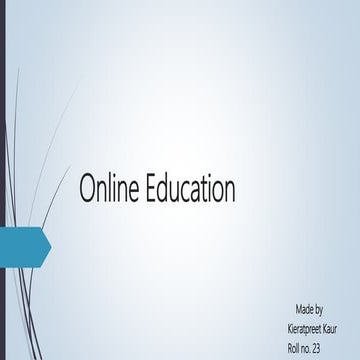 Online education