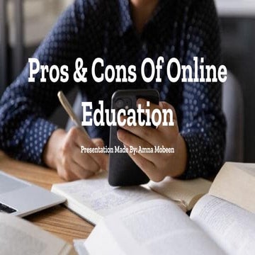 Pros and Cons of Online Learning | PPTX