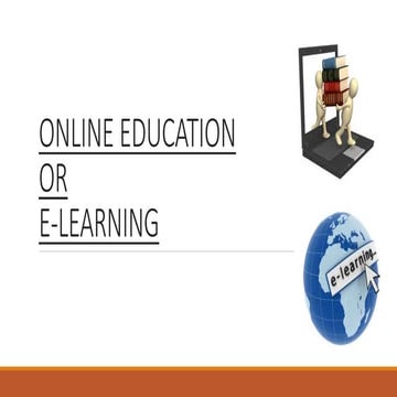 Online education ppt