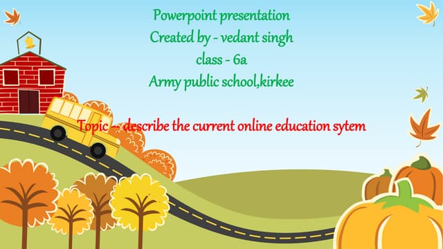 Online education PPT