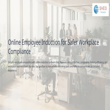 Online Employee Induction for Safer Workplace Compliance | PPTX