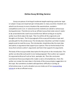 online shopping essay