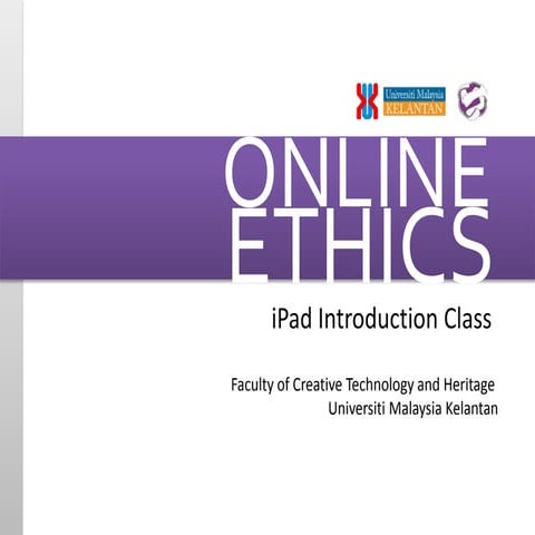 Online ethics