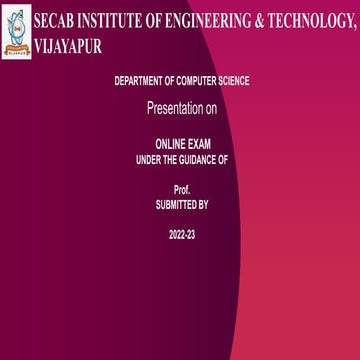 Online Examination system mini project -1.ppt