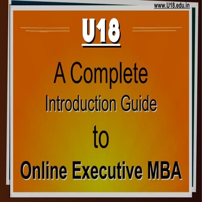 Online executive mba complete guide - U18 distance education | PPT