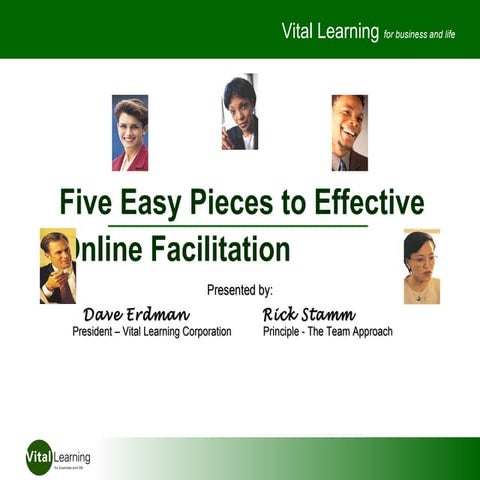 Facilitating Online - 5 Easy Pieces