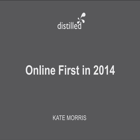 Online First in 2014