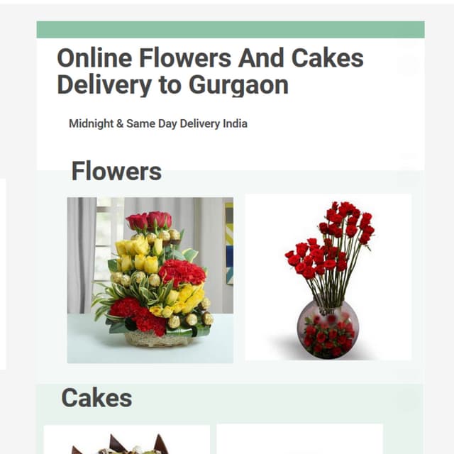 Online flower and cake delivery in gurgaon PDF