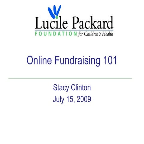 Online Fundraising 101