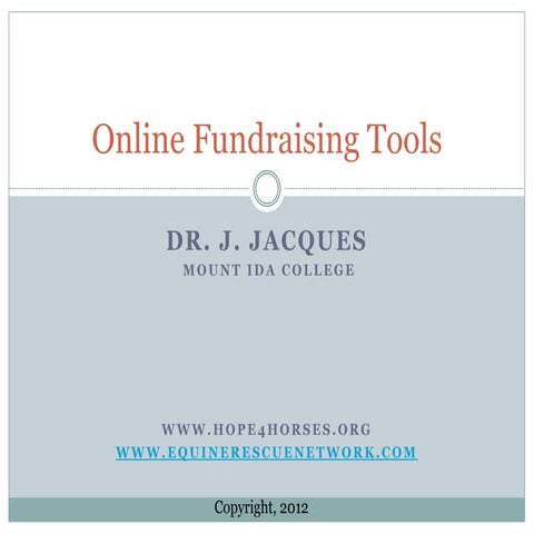 Online Fundraising Tools
