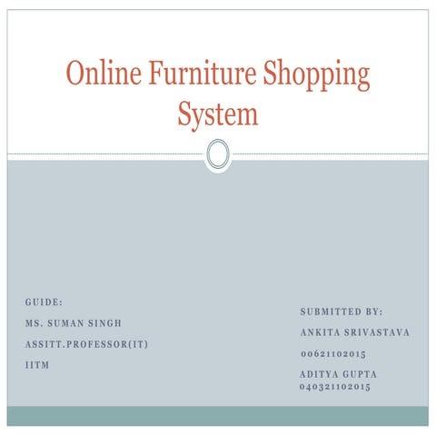 Online furniture shopping system