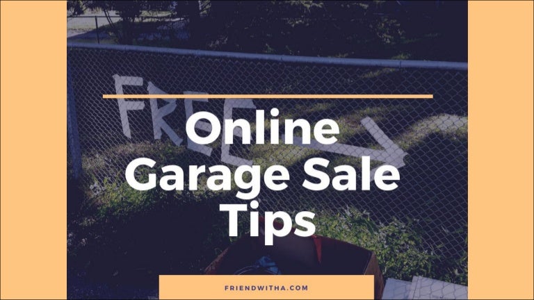Online garage sales local garage sales