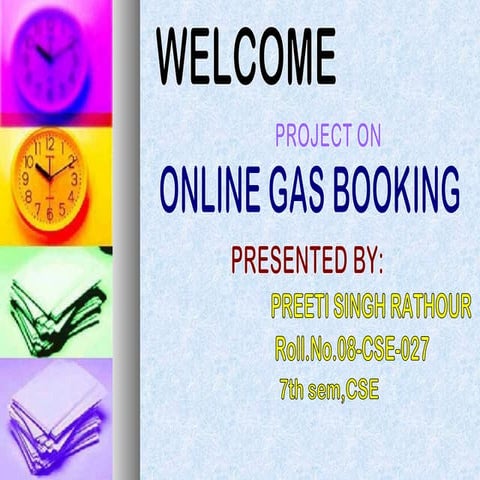 Online gas booking project in java