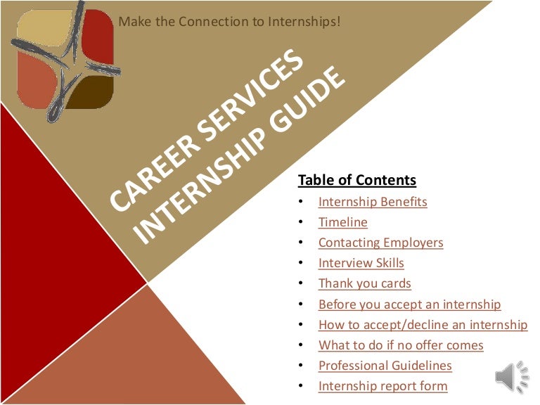 how to do internship