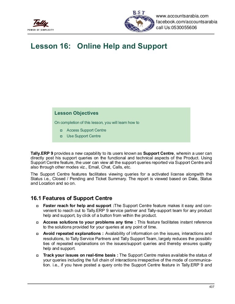 Online Help And Support