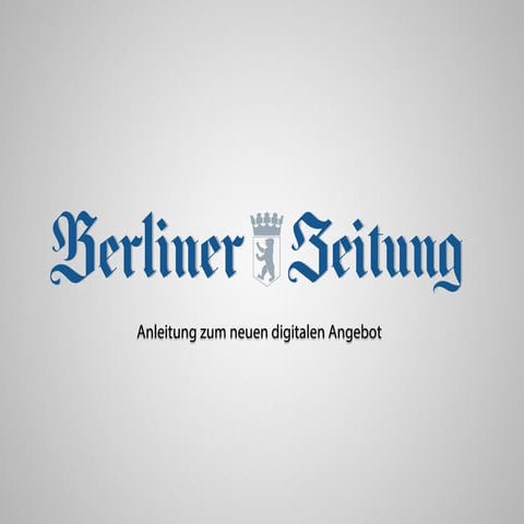 Anleitung zum Digital Abo der Berliner Zeitung