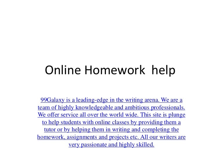 Ss homework help