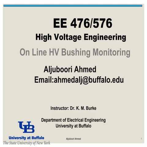 Online hv bushing monitoring