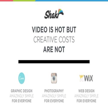 Video is hot but creative costs are not. 