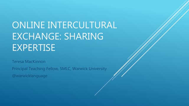 Online intercultural exchange #Bbmoco
