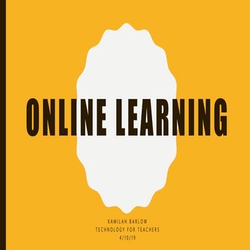 Online learning