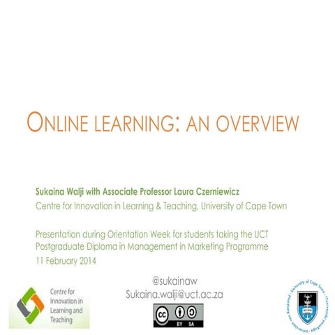 Online learning: an overview