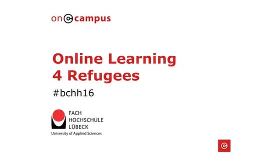 Online learning 4 refugees #bchh16