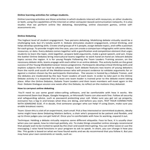 Online learning activities for college students..docx