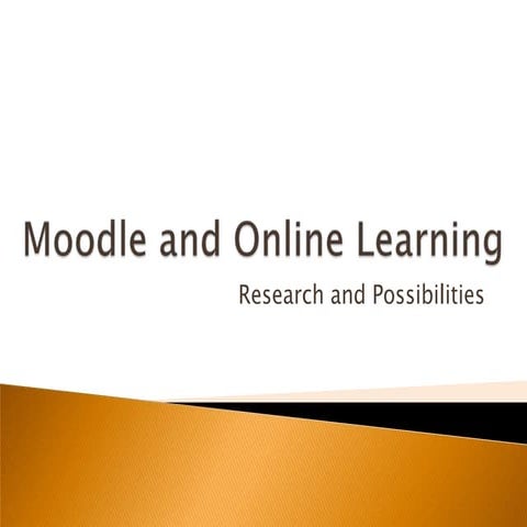 Online learning research and possibilities