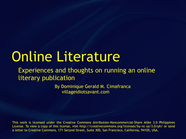 Online Literature