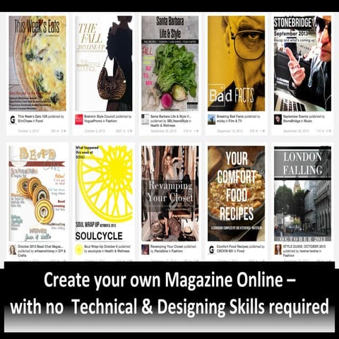 Creating Online Magazine Using Glossi.com