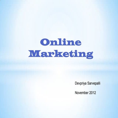 Onlinemarketing