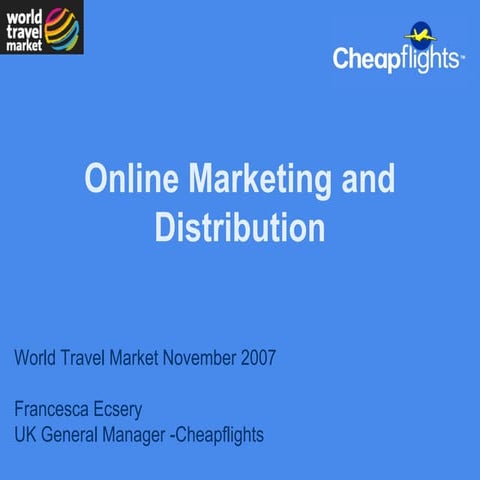 Online marketing and distribution