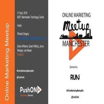 Online Marketing Meetup ,Manchester