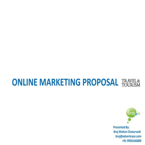 Online Marketing Proposal For Travel Industry