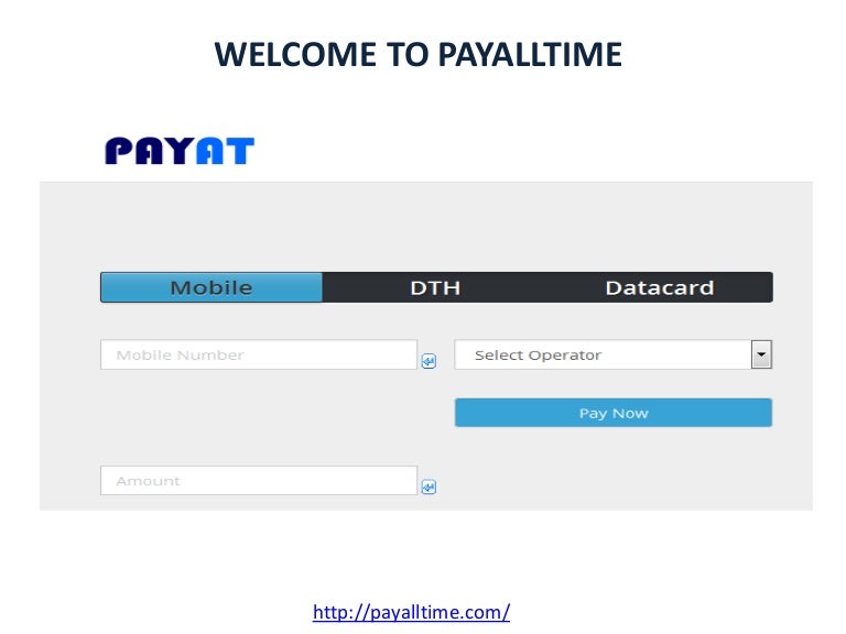 Free online mobile Recharge DTH Recharge, Data Card & Bill Payments