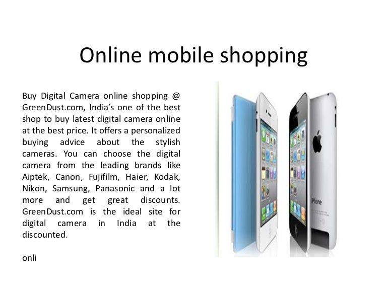 Online mobile shopping
