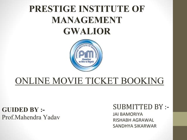 Online movie tickets