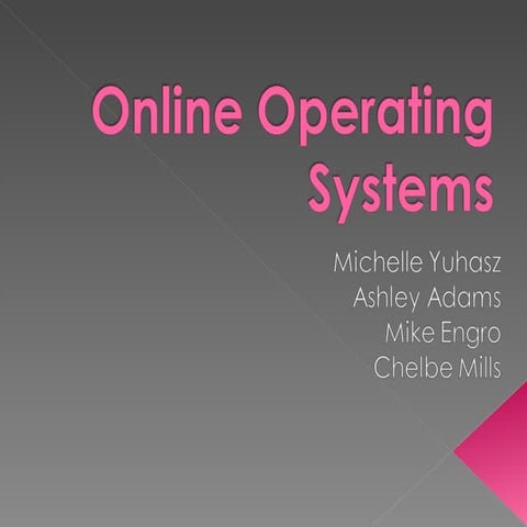 Online Operating Systems1