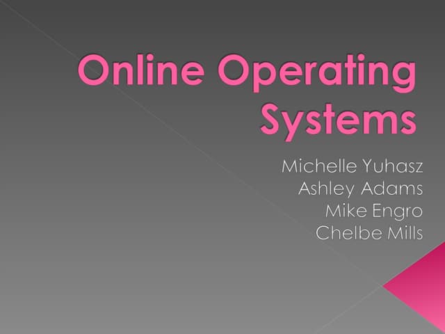 Online Operating Systems1